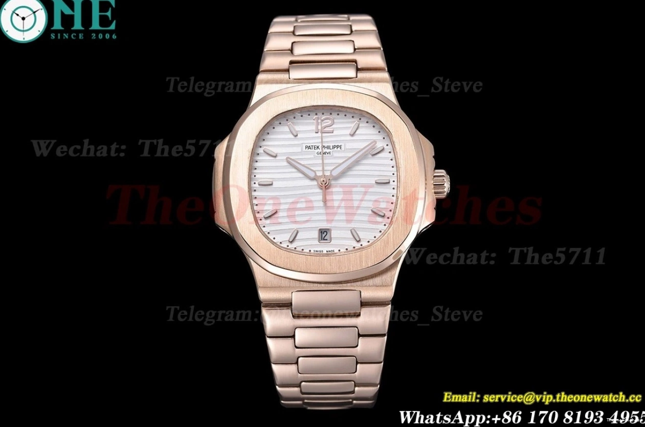 Dial RG Nautilus MY8215 GDF RG White 40mm 0514